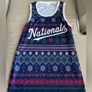 NEW NEVER WORN Washington Nationals Christmas Tank Top Unisex